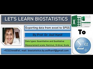 Exporting data from excel to SPSS | SPSS Basics / How to import excel data|