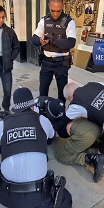 40K views · 658 reactions | She Slapped Cop Hard at 00:01 – Gets Swarmed & Arrested  London Oxford Street 2026” | Us Rescue Archives | Facebook