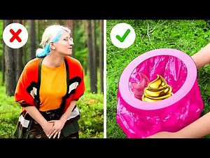 How to Make An Outside Toilet? | Smart Camping Hacks and Survival Ideas