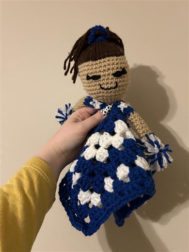 Handmade Crochet Cheerleader Lovey - Etsy