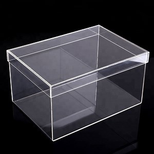 [Hot Item] Customize Rectangular Acrylic Plexiglass Transparent Display Box with Low MOQ