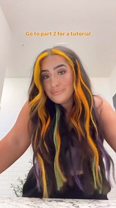 1.3K views | Halloween hair without damage is cool  @alyssa.hcosmetology's tutorial is coming tomorrow! #customcoloring #halloweenhair #themedhair #clipins #tapeins #hairextensions | Babe Hair Extensions | Facebook