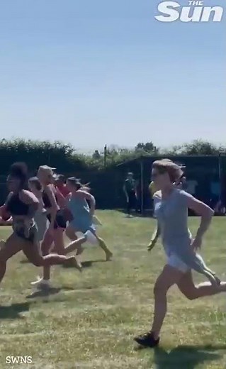 Mum faceplants and moons crowd on sports day #Shorts 🏃🏻‍♀️😅