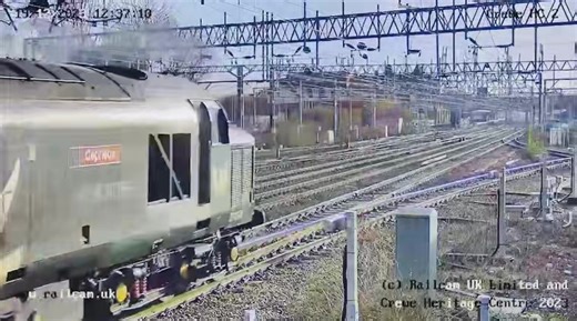 5.5K views · 245 reactions | 37884 "Cepheus" passing #crewe with 0M11 Leicester Loco Inspection Point to Carnforth Steamtown. https://railcam.uk/rcdata/RCData2_detail.php?r=S&tid=590M112I19 Rail Operations Group | Railcam | Facebook