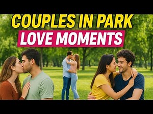 Couples in Park Love Moments | Romantic Couple Videos | Love in Public Park