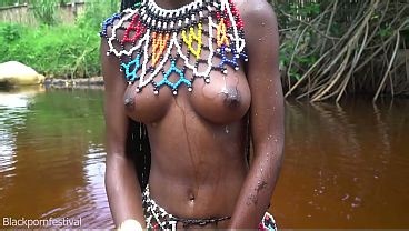 Zulu tribe girl with amazing perfect tits