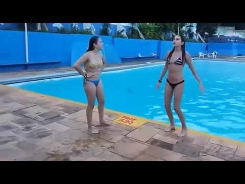 #Best friends Girls challenge in pool #challenge Girls Pool - BFF Tags8
