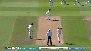 Curran caught behind