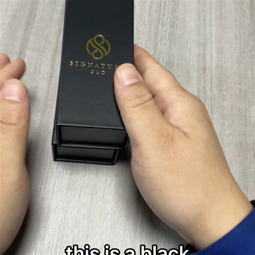 Custom Logo Perfume Box Paper Gold Foil Essential Oil Luxury Perfume Present Packaging Box Square Drawer Gift Box