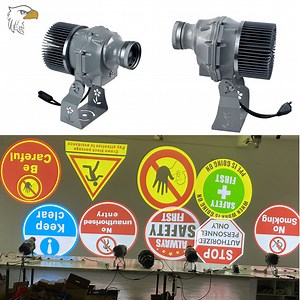 [Hot Item] LED 60W/80W/100W Industrial Warning Signs Gobo Projector for Warehouse IP65 with Controler