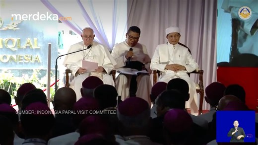 18K views · 820 reactions | [FULL] Kejutan Pesan, Khotbah Damai Paus Fransiskus, Imam Besar Istiqlal Mengangguk Berkaca-kaca | MERDEKA.com | Facebook