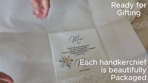 Wedding Gift for Bride From Parents - Wedding Handkerchief Gift From Mom and Dad of the Bride, Mother of the Bride and Father of the Bride - Etsy