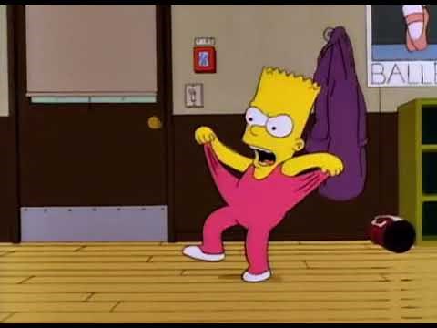 Los Simpson - Bart "Afán de movimiento, amor irresistible por el baile..."