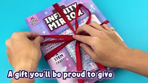 DIY Infinity Mirror Kit - DIY Girls Craft Kits with Lights & Custom Letters - Birthday & Easter Gift for Girls Ages 6 7 9 8 10 11, Teen & Kids Arts & Crafts 8-12, Educational STEM Toys for 5+ Year Old