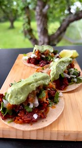 1.4K views · 28 reactions | Tacos Al Pastor! What are your favorite tacos?  @feedingkiddswithfire | Masterbuilt | Facebook