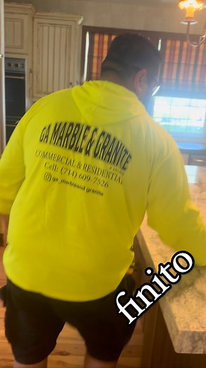 island is ready #installation #kitchen #granite | Gabriel Avilez