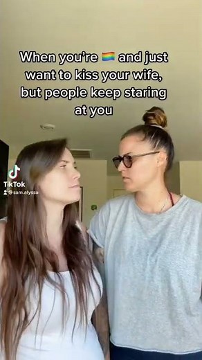 PDA in public as a lesbian couple 🏳️‍🌈 #shorts