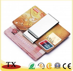 [Hot Item] Silver Metal Money Clip and Credit Card Clip