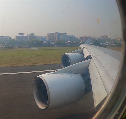 Boeing 747 takeoff from Mumbai | Just Planes | The Transportation Channel