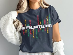 Colorful Names T-shirt, Personalized Black History Gift - Etsy Australia