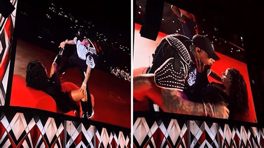 Chris Brown Grinds On Travis Kelce's Ex Kayla Nicole On Stage