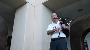 7.7K views · 434 reactions | Three months ago, BSO Fire Chief Mike Nugent was in a terrible traffic accident on the Florida Turnpike, breaking both his bones and his bagpipes. Despite the storm which devastated much of Florida, he picked up those battered pipes this morning and played a touching 9/11 tribute. #AmazingGrace | Broward Sheriff's Office | Facebook