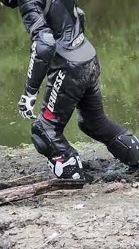Mudding with My Leather Biker Suit