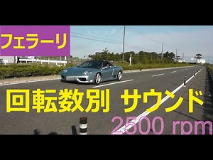 回転数別 フェラーリサウンド！！360スパイダー