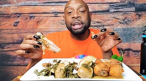 22K views · 1.3K reactions | PIG TAILS, FRIED CHICKEN, & COLLARD GREENS SOULFOOD MUKBANG 먹방 ... EATING SHOW 먹방 ... | SOUL FOOD & recipes | Facebook