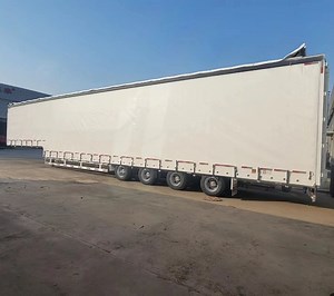 [Hot Item] Tri 3 Axle Van Box Type Cargo Side Curtain Semi Trailer