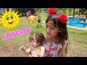 UM DIA INTEIRO NA PISCINA | BEBÊ REBORN, CRIANÇAS BRINCANDO
