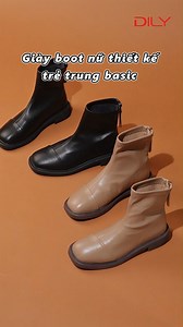 15K views · 25 reactions | Giày boot nữ cổ thấp, chất da mềm, thiết kế basic trẻ trung, cao 3cm - AG0131 #dily #giayboot #bootcothap | DILY | Facebook