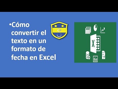 ¿Cómo Convertir texto en un formato de fecha en Excel?