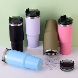 40oz 1200ml European Style Laser Engraving Vacuum Stainless Steel Girl Personalised Termo Black Mugs