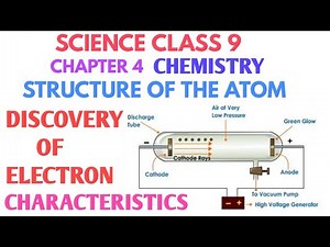Discovery of electron class 9 | Characteristics of an electron | Cathode ray discharge tube class 9