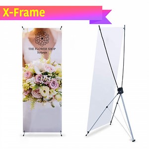 X Frame Banner Stand - Pixel Planet