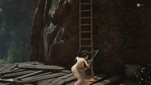 [Wuchang] Ladder climb test (nude mod)