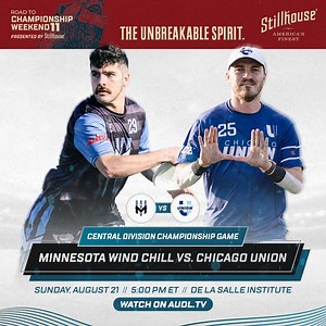 1.8K views · 18 reactions | Central Division Championship Minnesota Wind Chill at Chicago Union  watch.AUDL.tv | 5 PM/ET ✍️ Preview: bit.ly/3dJQqB2 | Ultimate Frisbee Association | Facebook