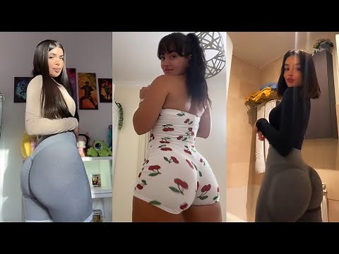 Small Waist Pretty Face With a Big Bank 🍑 Booty Challenge 😍 TikTok Videos #shorts #tiktok #twerk