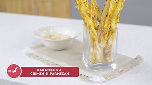 Saratele cu chimen si parmezan - Reteta video
