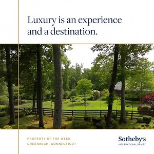 Sotheby’s International Realty Property of the Week Quaker Lane Farm | Greenwich, CT Greenwich Brokerage | Listed by Danielle Claroni, Christian Perry, Leslie McElwreath To view more please visit sothebysrealty.com and search property ID: LJVD26 #SIRPOTW #sothebysrealty #greenwich | Sotheby's International Realty - SoCal | Facebook