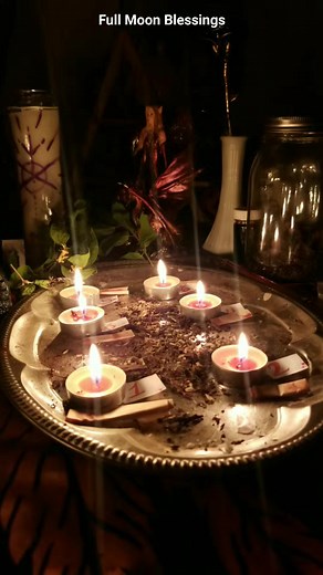 Full Moon Blessings upon you, My Dear! #fullmoon #witch #witchcraft #ritual #vampire #hekate #candle #magick #fypシ #vampyre | The Vampyre Witch