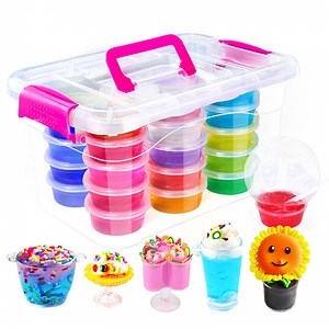 [Hot Item] Hot Sale 12 Thinking Crazy Colorful Super Cool Galaxy Putty Slime Unicorn Poop Slime