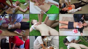 CPR Anthology #4 CPR, Resus, Defib, MTM, AED, BP, 02, Ambu, 3 Lead ECG (7 Patients) (in HD 1920X1080) | Clips4sale