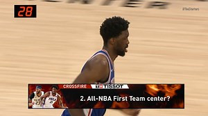 6.4K views · 33 reactions | With locks in most of the other positions, who do you have for your All-NBA First Team center? The Starters debate in ‘Crossfire!’ | The Starters | Facebook