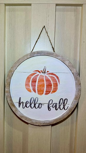 5.5K views · 24 reactions | Easy Hello Fall Sign Dollar Tree DIY #dollartreediy #dollartree #falldiy #craftybeach #fallsign | Crafty Beach | Facebook
