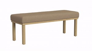 HomePop Oslo Decorative Bench - Brown Boucle