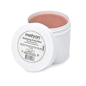 Mehron Makeup Professional Modeling Putty Wax | Scar Wax Special Effects Makeup | Create Fake Wounds, Noses, and Other SFX Wax Designs for film, theater, Halloween | 10 oz
