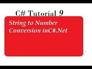 Convert String to Number in C#