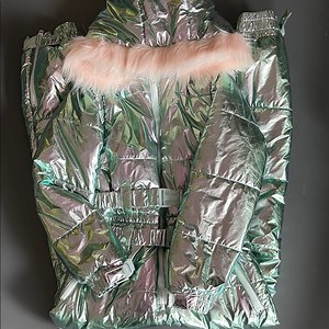 DOLLS Kill AURORA BEAM HOLOGRAPHIC SNOWSUIT - Club EXX
